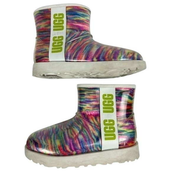 Ugg Women's Classic Clear Mini Pixelate Boot Size 5 - Picture 4 of 16